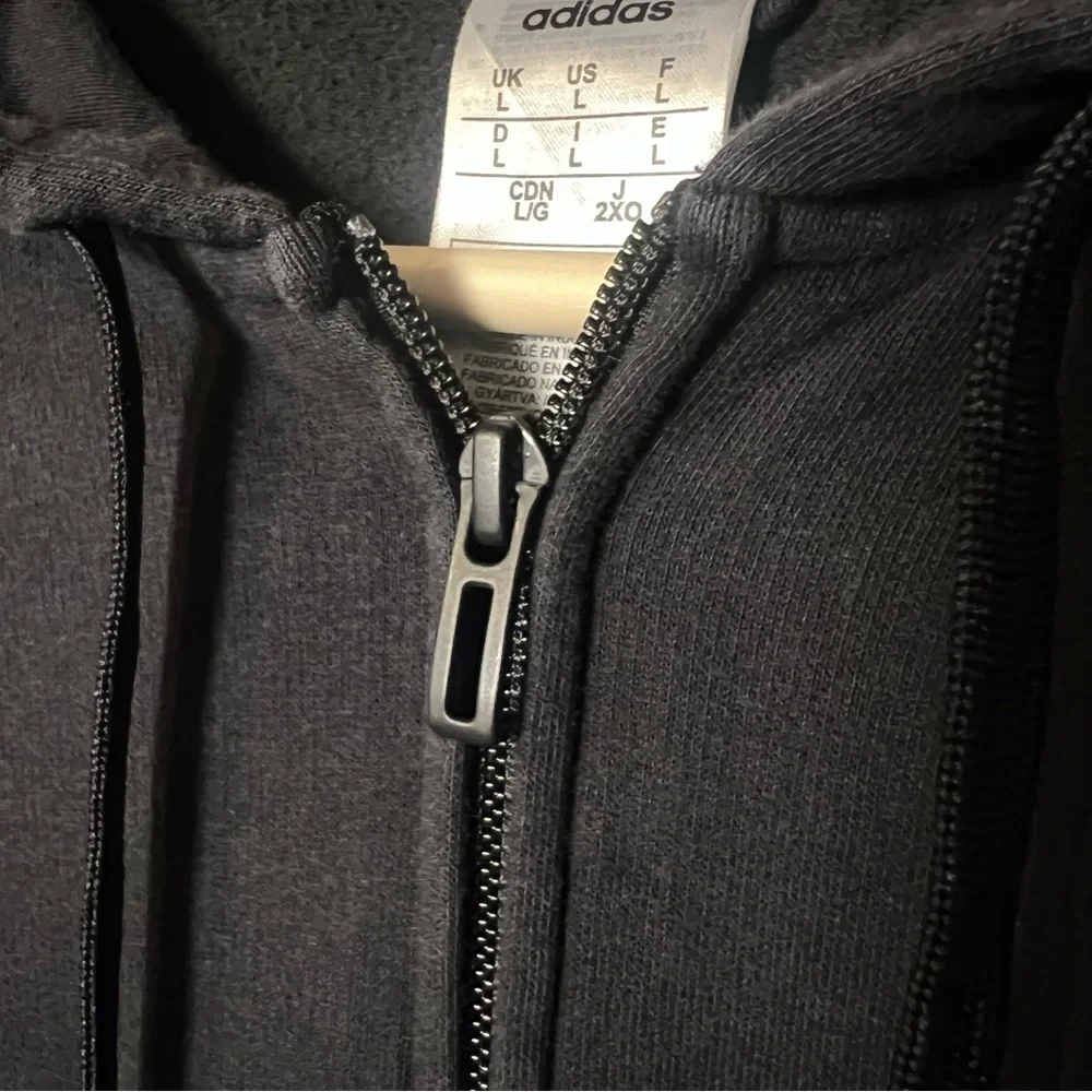 Adidas Feelcozy Full Zip Sweat Jacket Men’s L Black Track Sport Sweatshirt